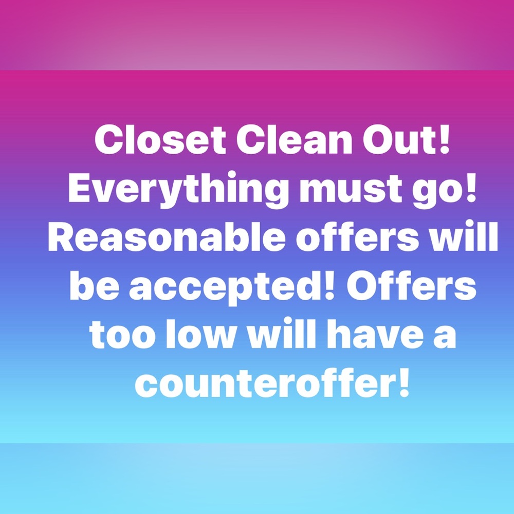 Closet clean out!
